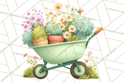 Spring Garden Tools Clipart, Cute Gardening Tools PNG Product Image 3