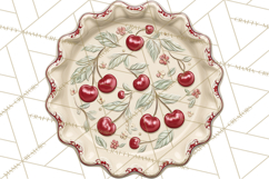 Farmhouse Cherry Kitchen Clipart, Rustic Cherry Kitchen Png Product Image 4