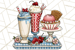 4th of July Retro Diner Clipart, Patriotic Americana Diner Product Image 4