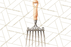 Spring Garden Clipart, Garden Tools Clip Art PNG, Watercolor Product Image 4