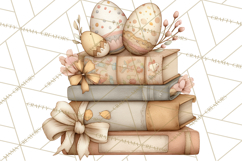 Vintage Easter Props Clipart PNG, Easter Eggs Printable Product Image 4