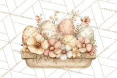 Vintage Easter Props Clipart PNG, Easter Eggs Printable Product Image 5