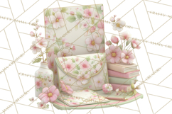 Pink Romantic Letter Clipart, Love Notes Clip Art PNG Product Image 2