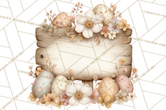 Vintage Easter Props Clipart PNG, Easter Eggs Printable Product Image 3