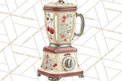 Farmhouse Cherry Kitchen Clipart, Rustic Cherry Kitchen Png Product Image 3
