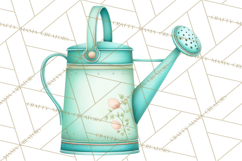 Spring Garden Clipart, Garden Tools Clip Art PNG, Watercolor Product Image 3