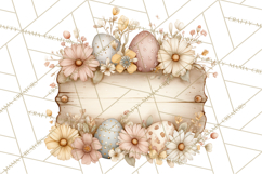 Vintage Easter Props Clipart PNG, Easter Eggs Printable Product Image 4