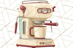 Farmhouse Cherry Kitchen Clipart, Rustic Cherry Kitchen Png Product Image 5