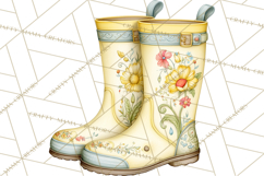 Spring Garden Clipart, Garden Tools Clip Art PNG, Watercolor Product Image 5