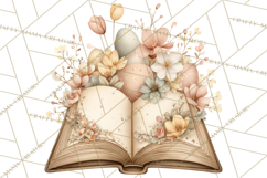 Vintage Easter Props Clipart PNG, Easter Eggs Printable Product Image 5