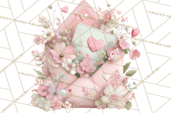 Pink Romantic Letter Clipart, Love Notes Clip Art PNG Product Image 2