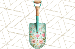 Spring Garden Tools Clipart, Cute Gardening Tools PNG Product Image 2