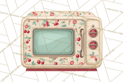 Farmhouse Cherry Kitchen Clipart, Rustic Cherry Kitchen Png Product Image 3