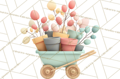 Spring Garden Tools Clipart, Cute Gardening Tools PNG Product Image 3