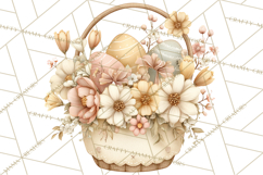 Vintage Easter Props Clipart PNG, Easter Eggs Printable Product Image 4