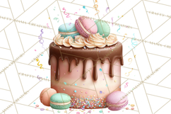 Cartoon Birthday Cake Clipart, Cute Realistic Cake PNG Product Image 4