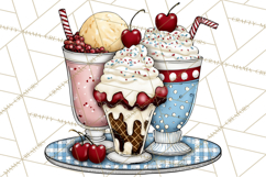 4th of July Retro Diner Clipart, Patriotic Americana Diner Product Image 5