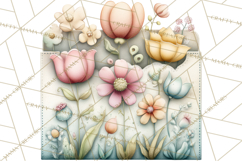 Spring Garden Clipart, Garden Tools Clip Art PNG, Watercolor Product Image 5