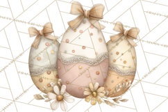 Vintage Easter Props Clipart PNG, Easter Eggs Printable Product Image 5