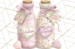 Valentine Picnic Party Clipart, Pink Heart Picnic PNG Product Image 2