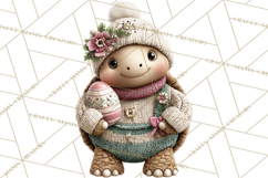 Yarn Animal Easter Clipart, Knitted Plush Easter Animals Png Product Image 2