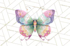 Pastel Retro 90s PNG, Cute Aesthetic Clipart, Checkerboard Product Image 2
