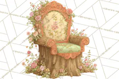 Whimsical Trees Clipart, Woodland Forest PNG, Wooden Png Product Image 2