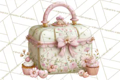 Sweet Treats Bakery Clipart, Pastel Dessert Clip Art Png Product Image 2