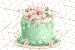 Cartoon Birthday Cake Clipart, Cute Realistic Cake PNG Product Image 4