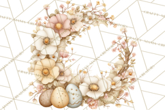 Vintage Easter Props Clipart PNG, Easter Eggs Printable Product Image 5