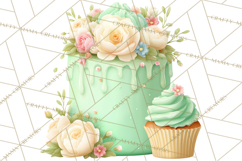 Cartoon Birthday Cake Clipart, Cute Realistic Cake PNG Product Image 5
