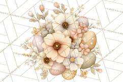 Vintage Easter Props Clipart PNG, Easter Eggs Printable Product Image 3