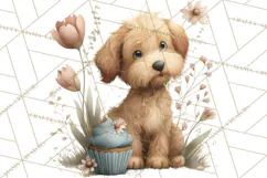 Springtime Baby Animal Clipart PNG, Cute Tea Party Bunnies Product Image 4