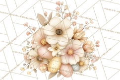 Vintage Easter Props Clipart PNG, Easter Eggs Printable Product Image 4