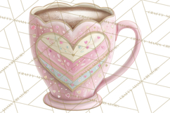 Valentine Picnic Party Clipart, Pink Heart Picnic PNG Product Image 4