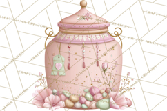 Valentine Picnic Party Clipart, Pink Heart Picnic PNG Product Image 5