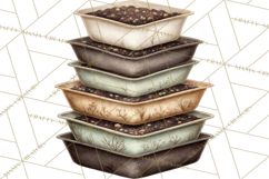 Spring Garden Clipart, Garden Tools Clip Art PNG, Watercolor Product Image 2