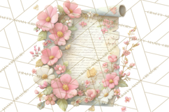 Pink Romantic Letter Clipart, Love Notes Clip Art PNG Product Image 2