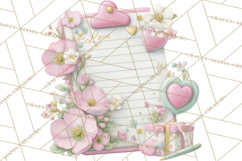 Pink Romantic Letter Clipart, Love Notes Clip Art PNG Product Image 3
