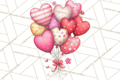 Valentine Dinosaur Clipart Cute T-Rex Sublimation PNG Love Product Image 3
