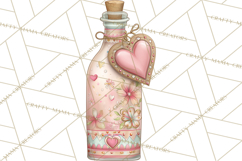Valentine Picnic Party Clipart, Pink Heart Picnic PNG Product Image 3