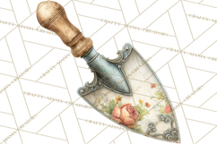 Spring Garden Clipart, Garden Tools Clip Art PNG, Watercolor Product Image 4