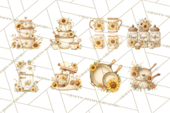 Farmhouse Sunflower Kitchen Clipart, Sunflower Kitchen Png Product Image 2
