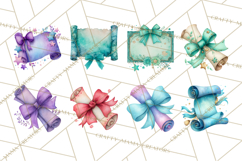 Watercolor Graduation Diploma Clipart PNG, Diploma Scroll Product Image 6