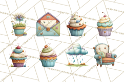 Pastel Everyday Icons Clipart PNG, Home And Lifestyle Png Product Image 5