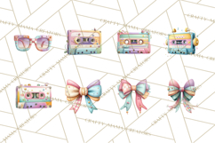 Pastel Retro 90s PNG, Cute Aesthetic Clipart, Checkerboard Product Image 3