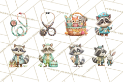 Woodland Animal Doctor Clipart Cute Pediatric Vet PNG Product Image 4