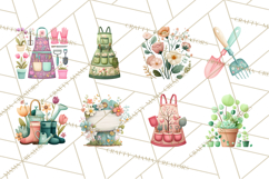 Spring Garden Tools Clipart, Cute Gardening Tools PNG Product Image 4