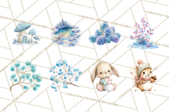 Chubby Winter Fairy PNG, Miniature Watercolor Winter Fairies Product Image 2