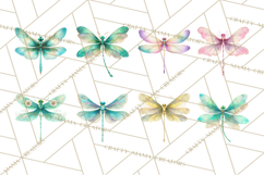 Butterfly Clipart, Dragonfly Clip Art PNG, Pastel Spring Product Image 3